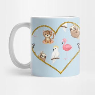 Cute Baby Tropical Animals Mug